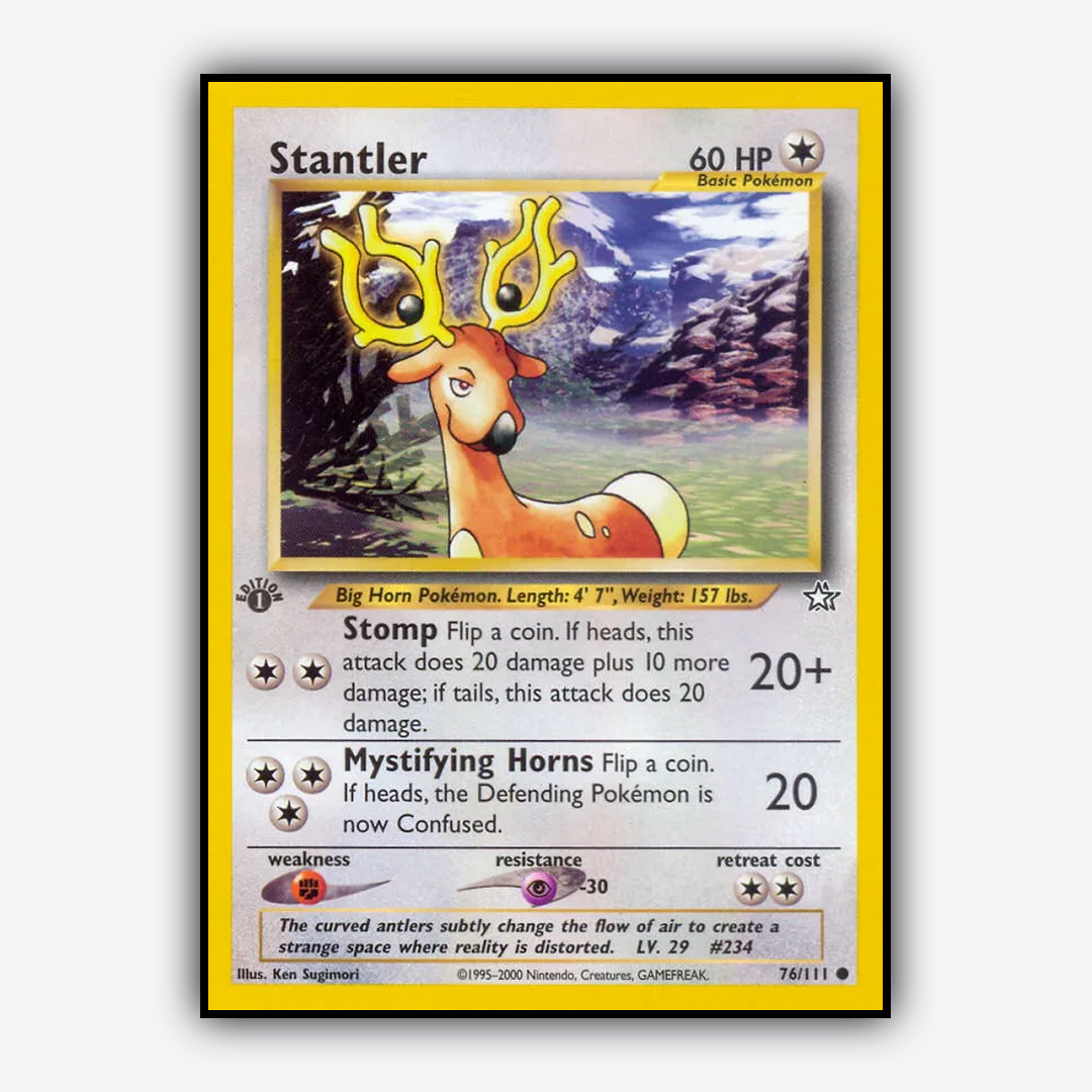 Stantler 076/111 - Neo Genesis Set - Card Rug