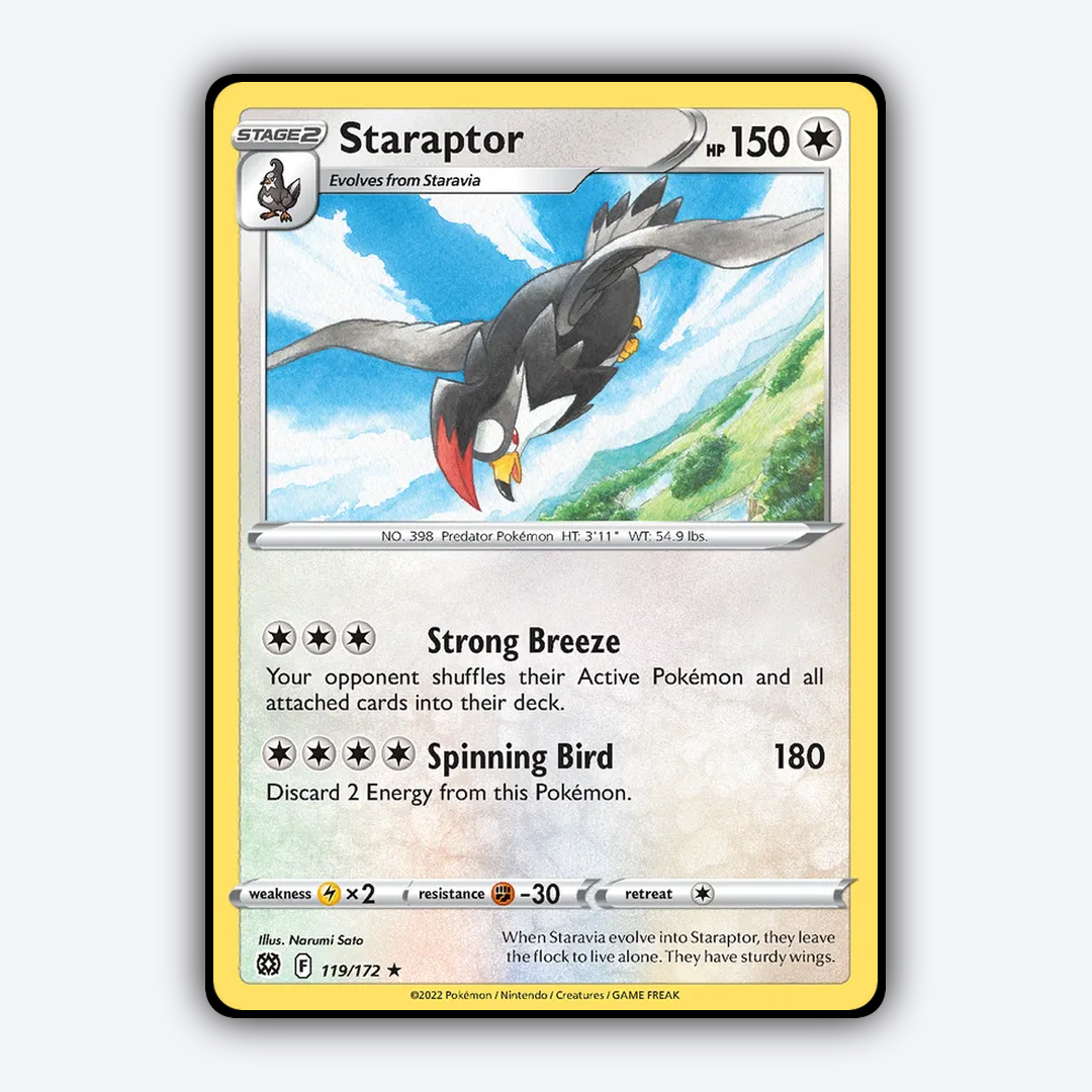 Staraptor 119/172 - Brilliant Stars Set - Card Rug