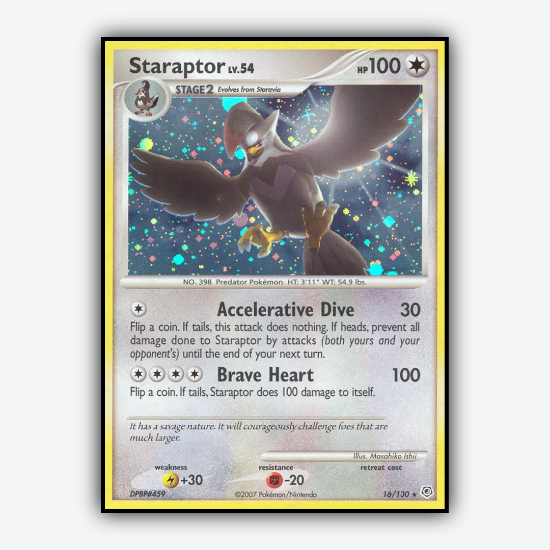 Staraptor 016/130 - Diamond & Pearl Set - Card Rug