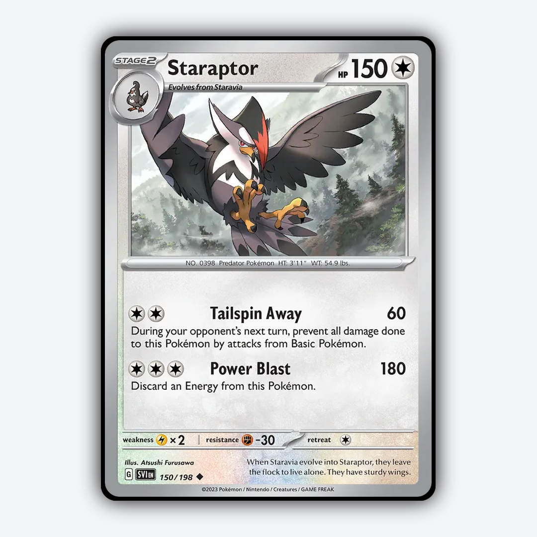 Staraptor 150/198 - Scarlet & Violet Set - Card Rug