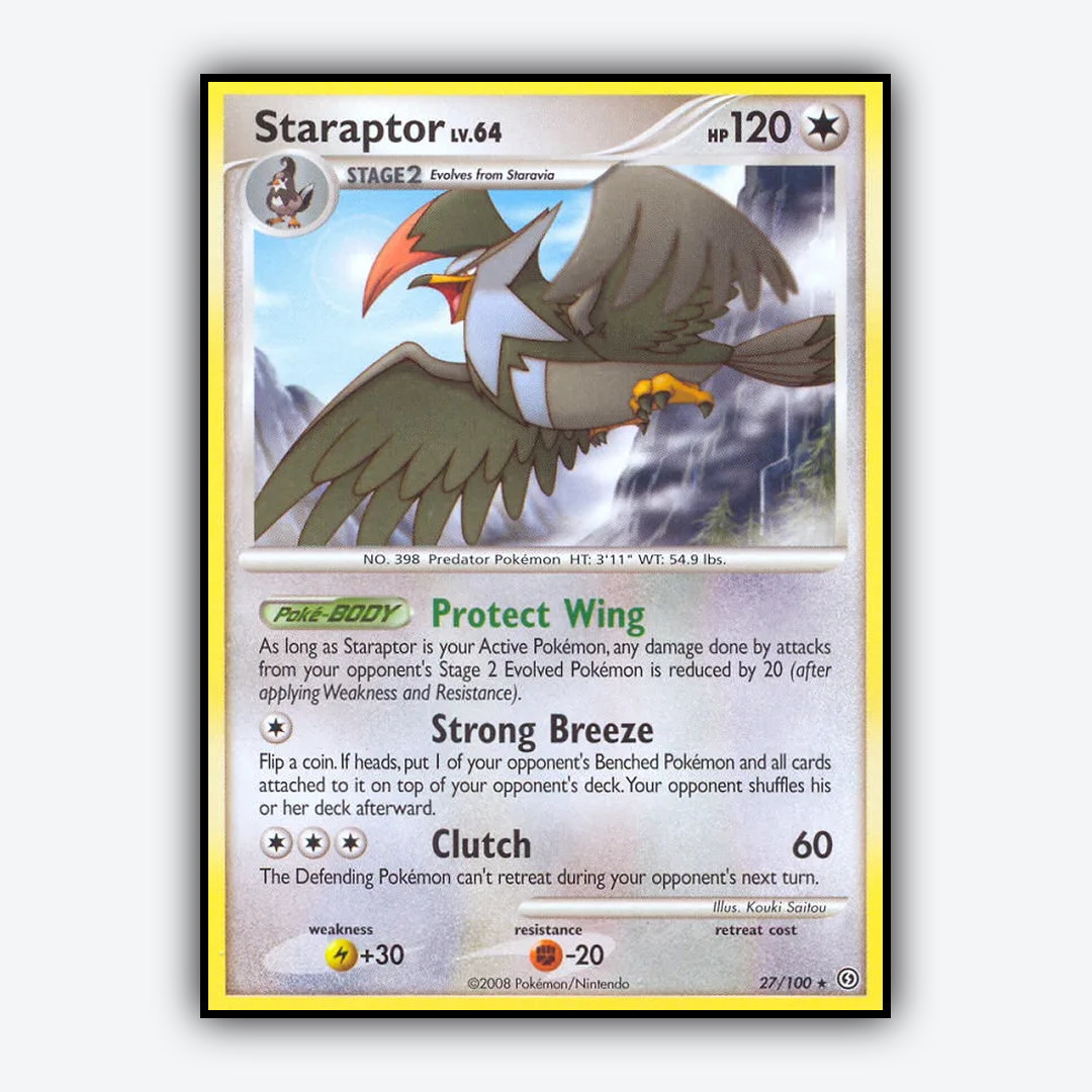 Staraptor 027/100 - Stormfront Set - Card Rug