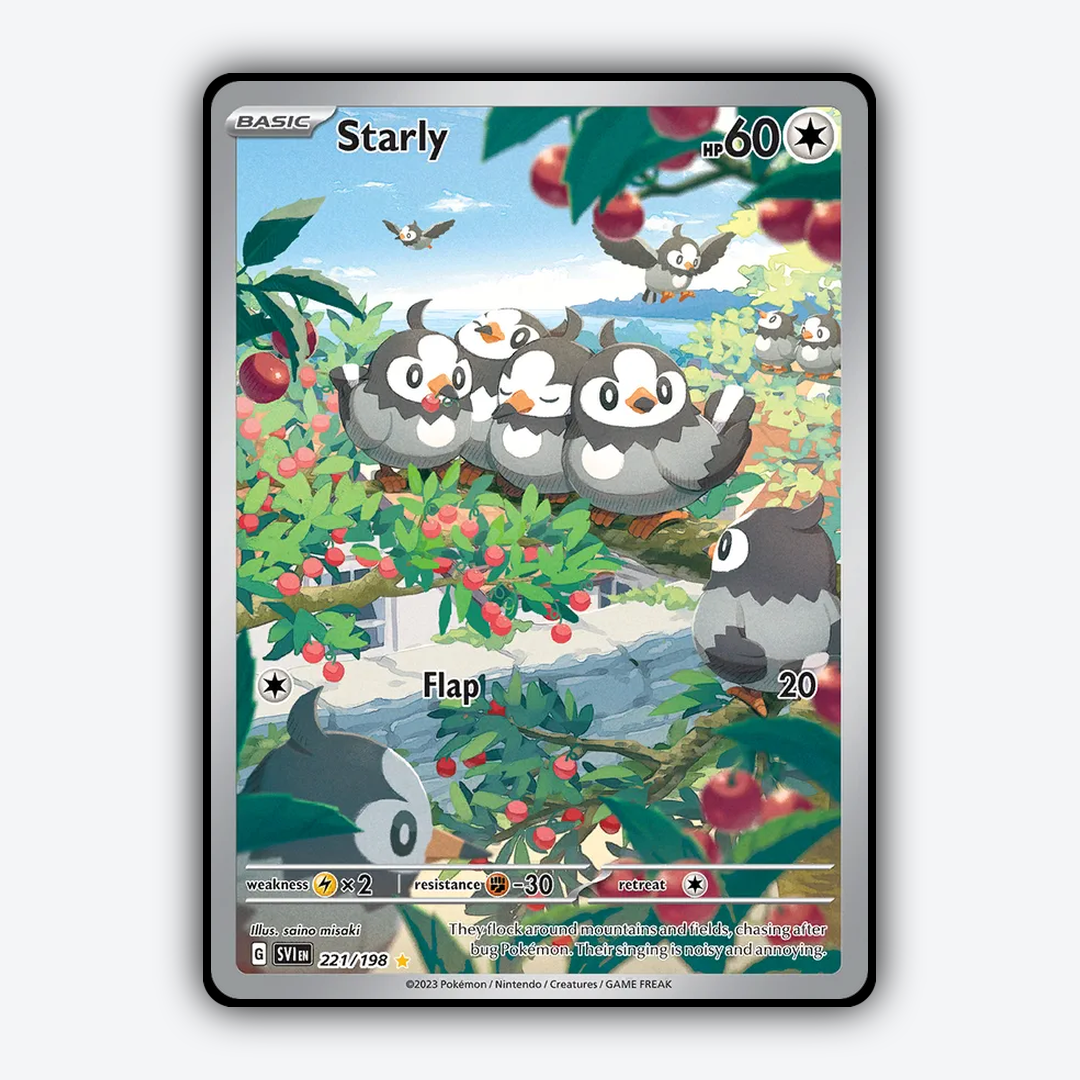Starly 221/198 - Scarlet & Violet Set - Card Rug