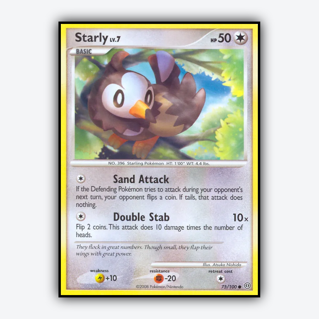 Starly 075/100 - Stormfront Set - Card Rug