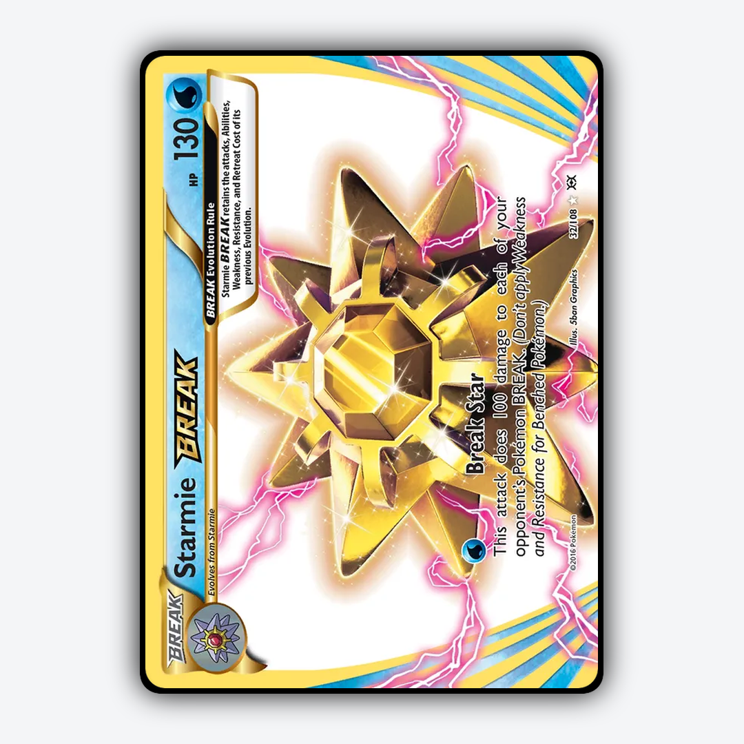 Starmie BREAK #32 - Evolutions Set - Card Rug