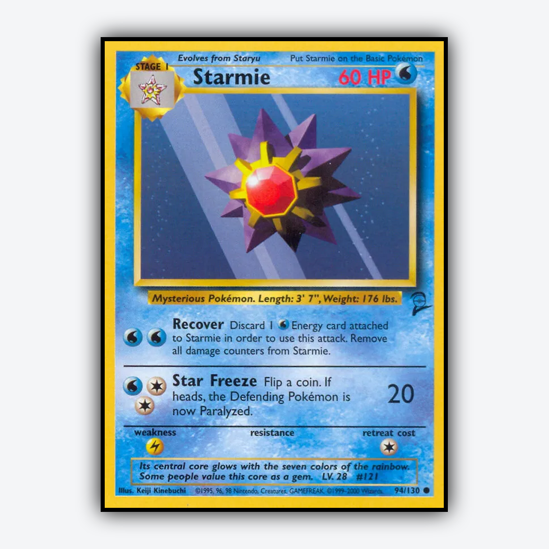 Starmie 094/130 - Base Set 2 Set - Card Rug