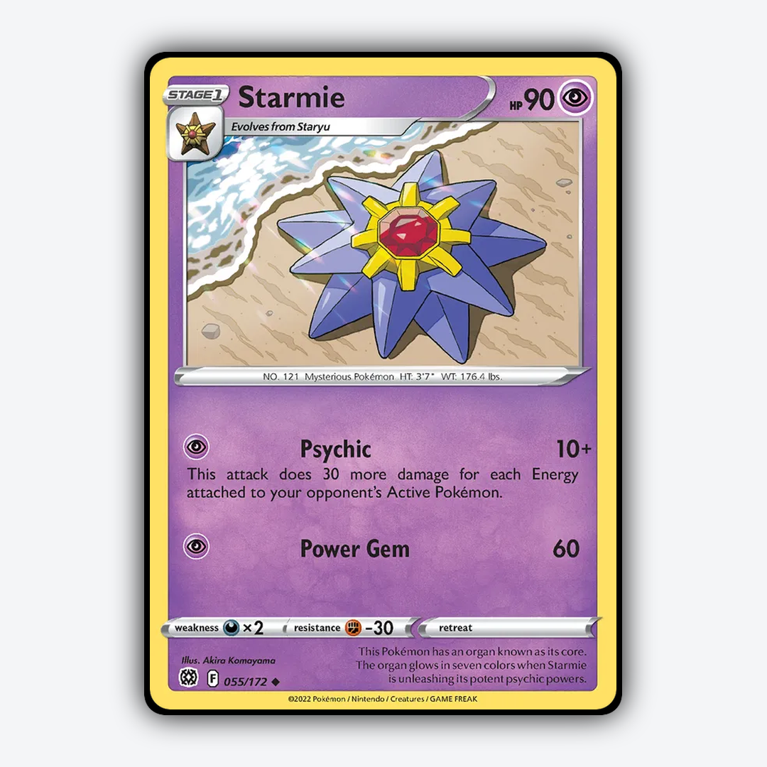 Starmie 055/172 - Brilliant Stars Set - Card Rug