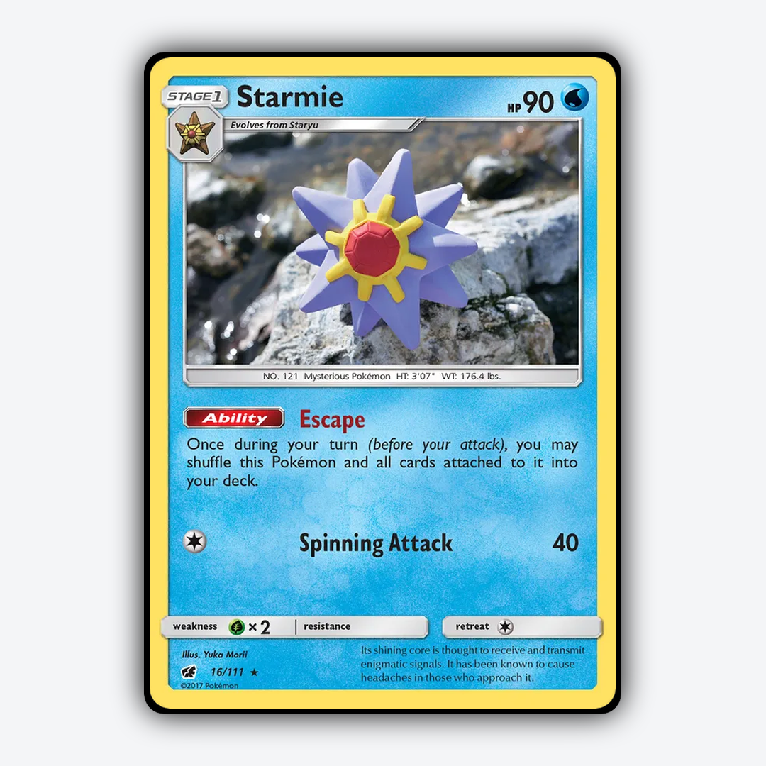 Starmie 016/111 - Crimson Invasion Set - Card Rug