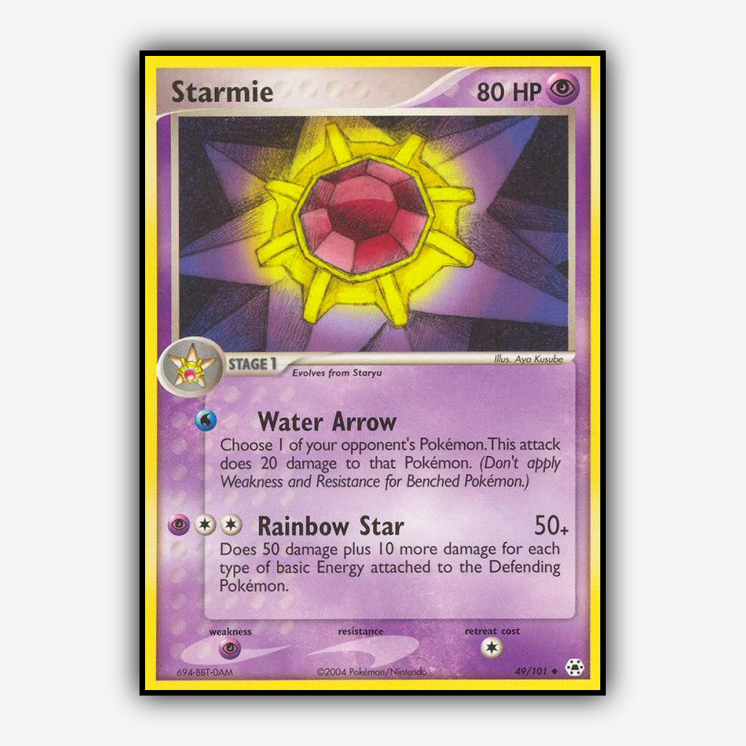 Starmie 049/101 - Hidden Legends Set - Card Rug