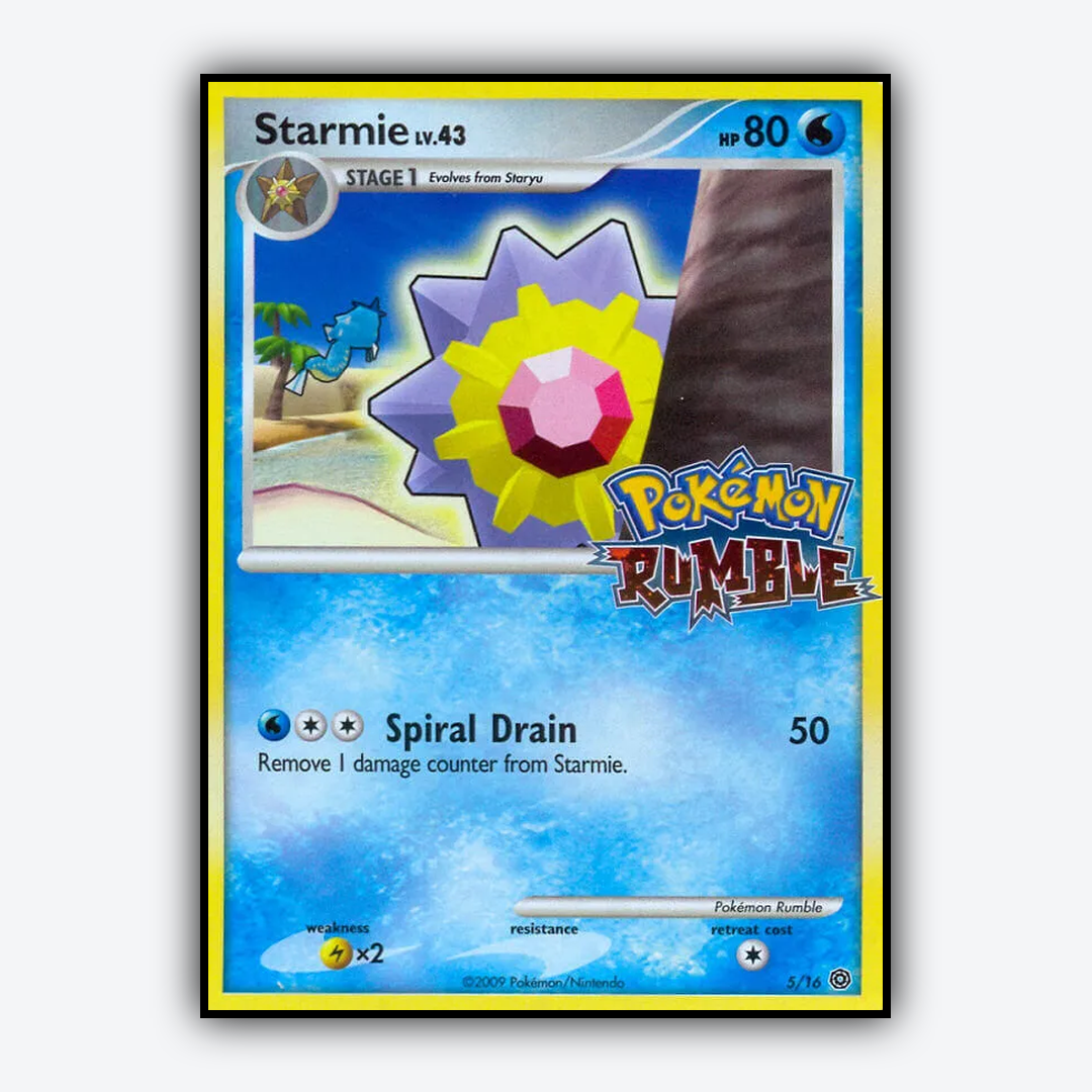 Starmie 005/16 - Pokémon Rumble Set - Card Rug