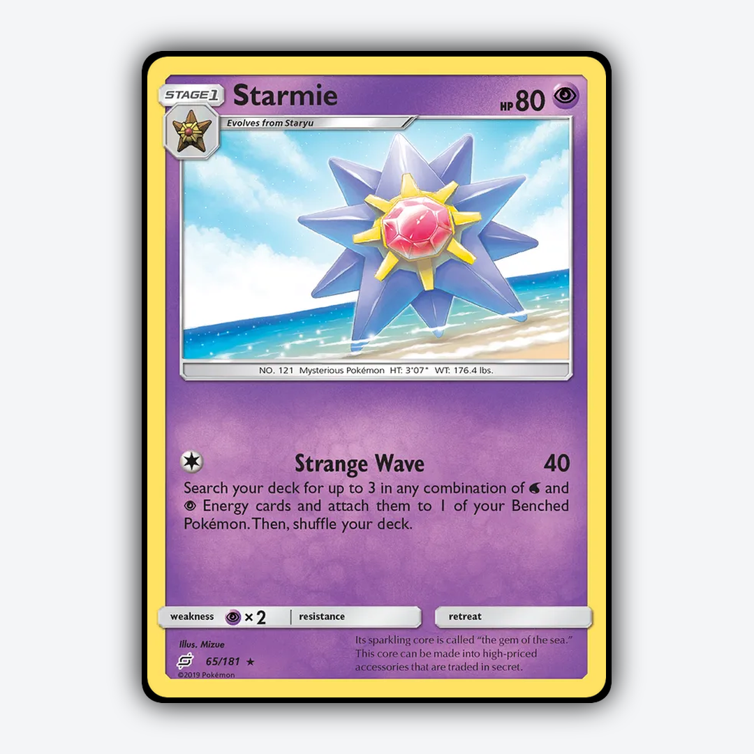 Starmie 065/181 - Team Up Set - Card Rug