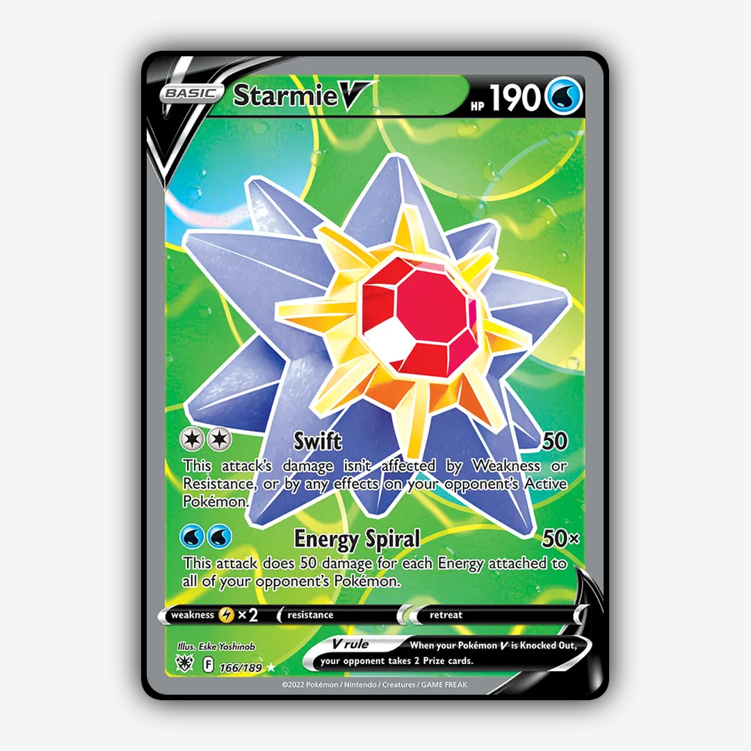 Starmie V 166/189 - Astral Radiance Set - Card Rug