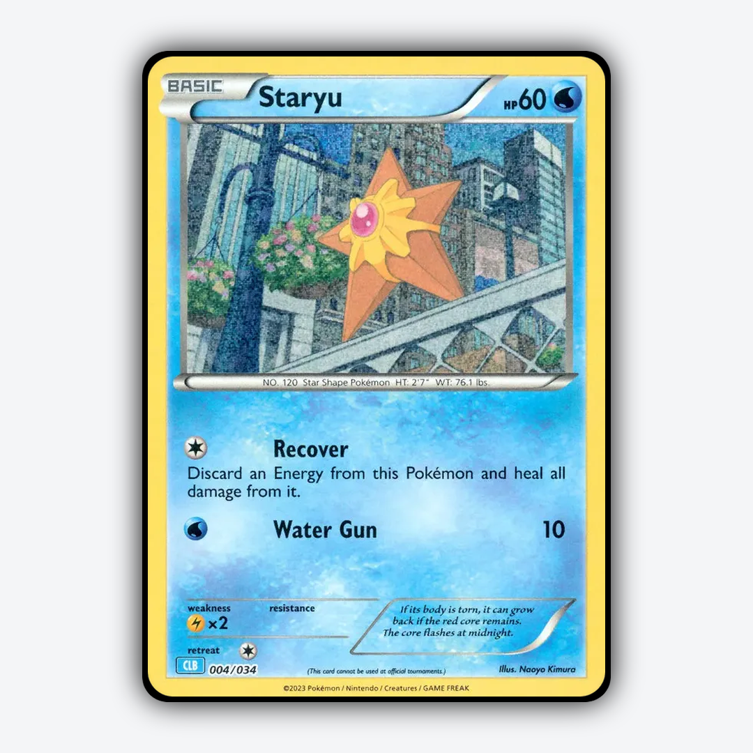 Staryu 004/034 - Pokémon TCG Classic - Blastoise Set - Card Rug