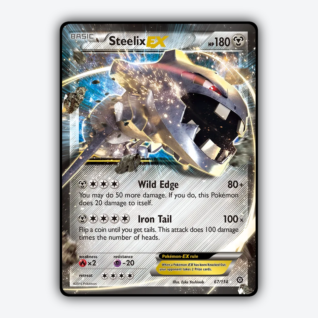 Steelix-EX 067/114 - Steam Siege Set - Card Rug