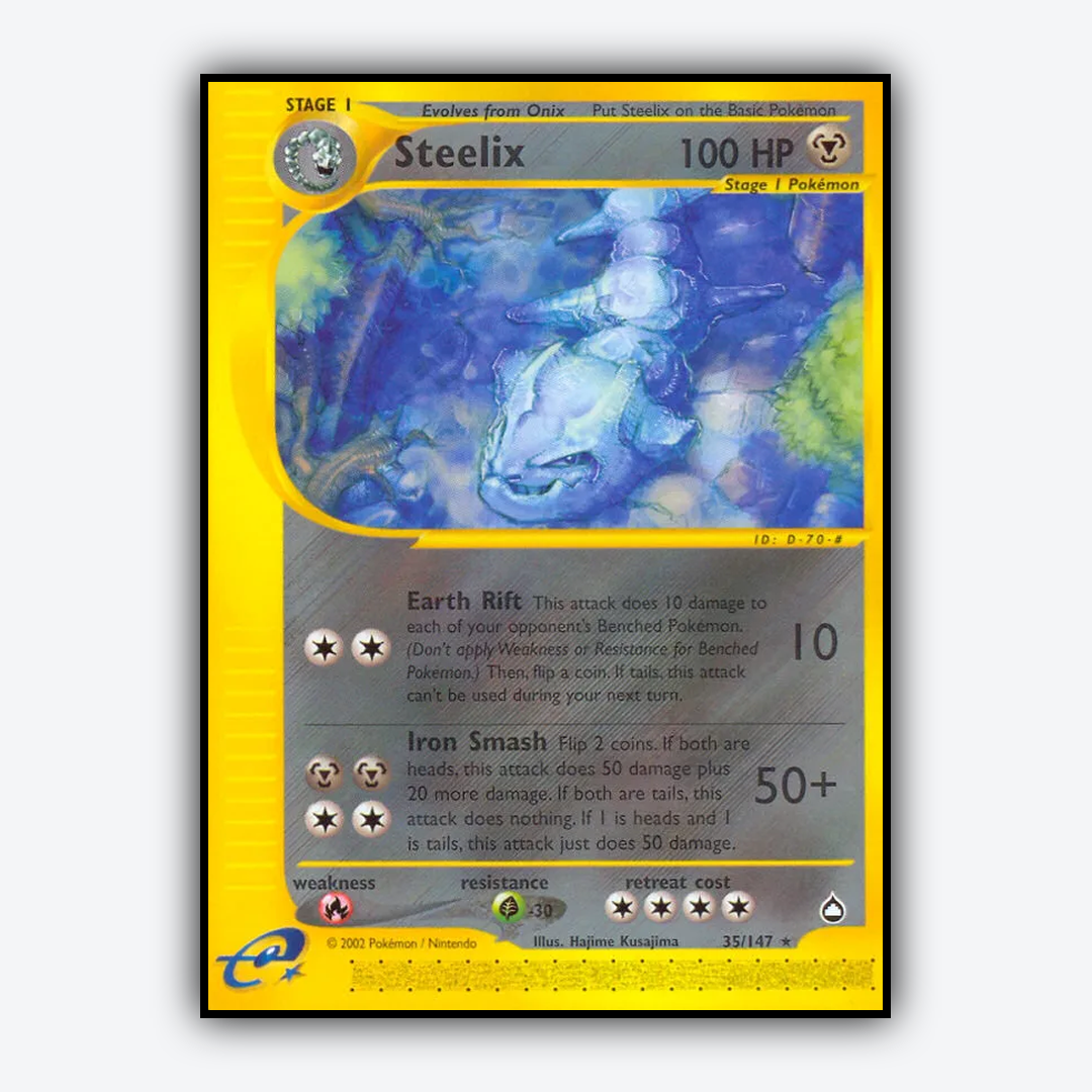 Steelix 035/147 - Aquapolis Set - Card Rug