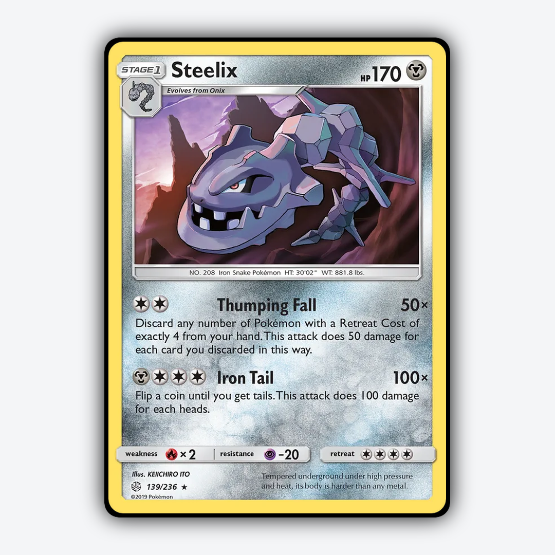 Steelix 139/236 - Cosmic Eclipse Set - Card Rug