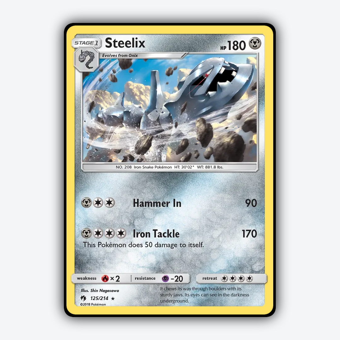 Steelix 125/214 - Lost Thunder Set - Card Rug