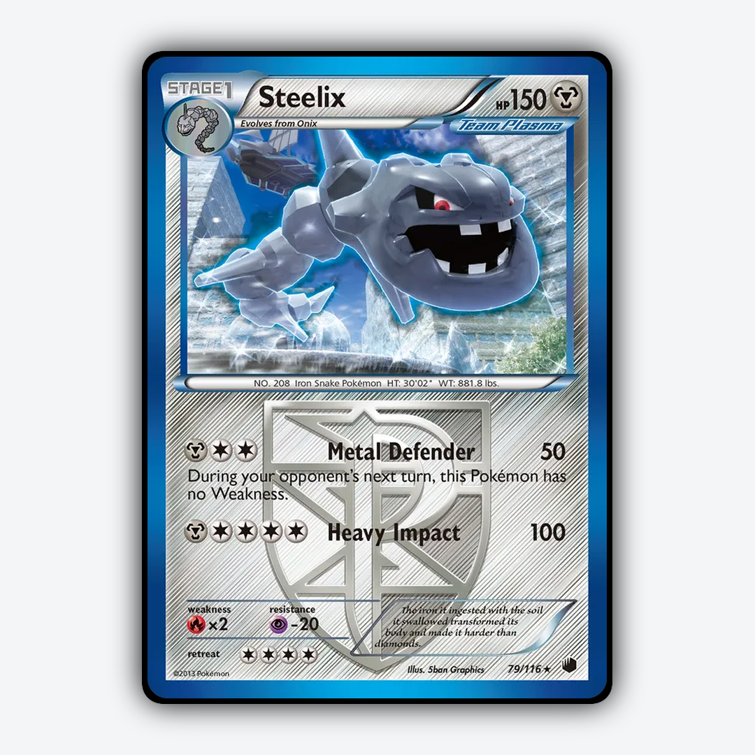 Steelix 079/116 - Plasma Freeze Set - Card Rug