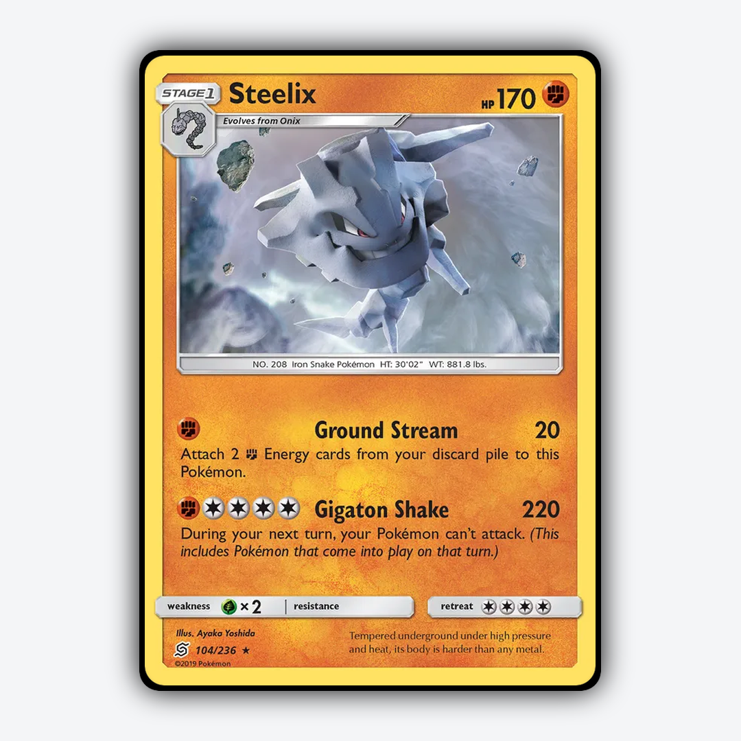 Steelix 104/236 - Unified Minds Set - Card Rug