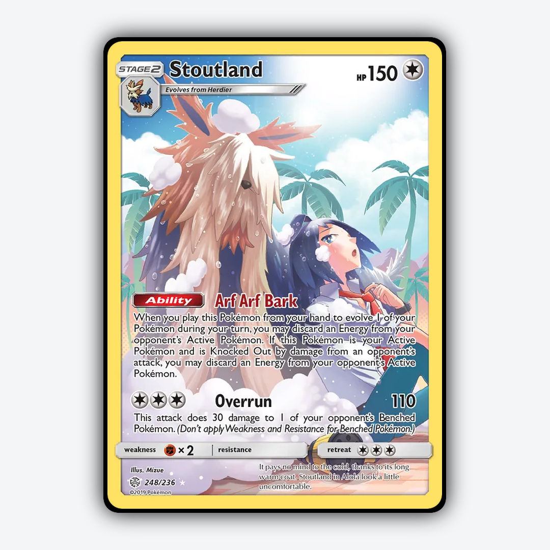 Stoutland 248/236 - Cosmic Eclipse Set - Card Rug