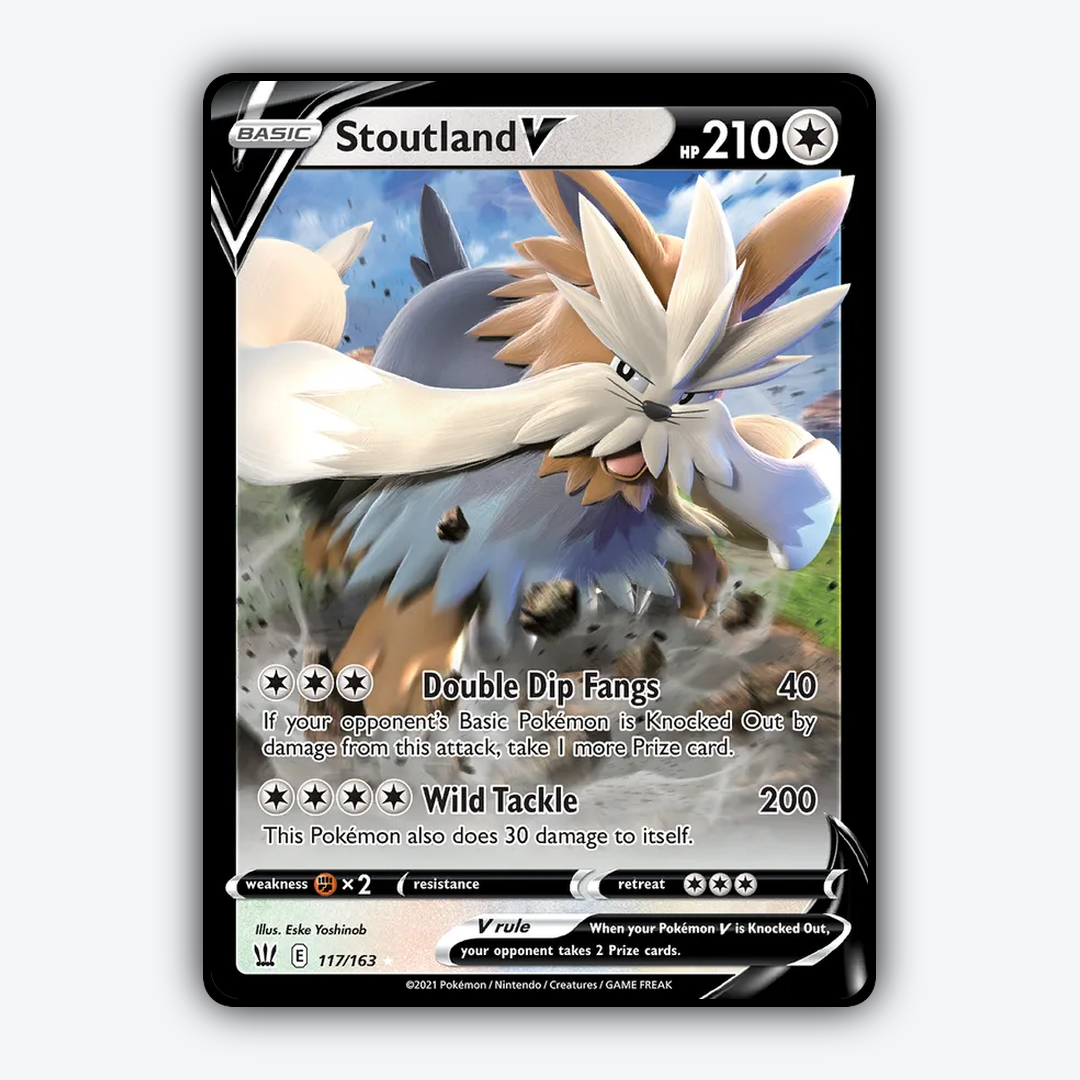 Stoutland V 117/163 - Battle Styles Set - Card Rug