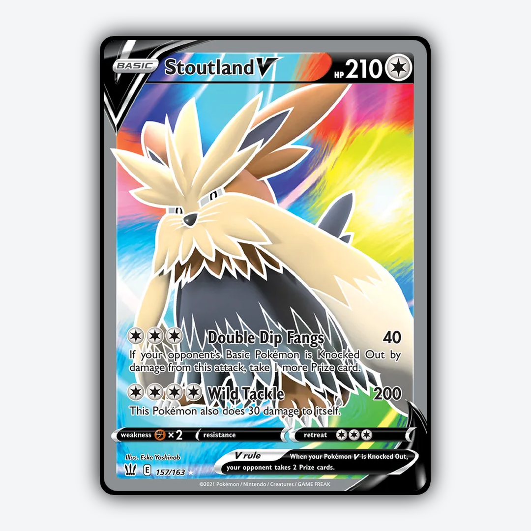 Stoutland V 157/163 - Battle Styles Set - Card Rug