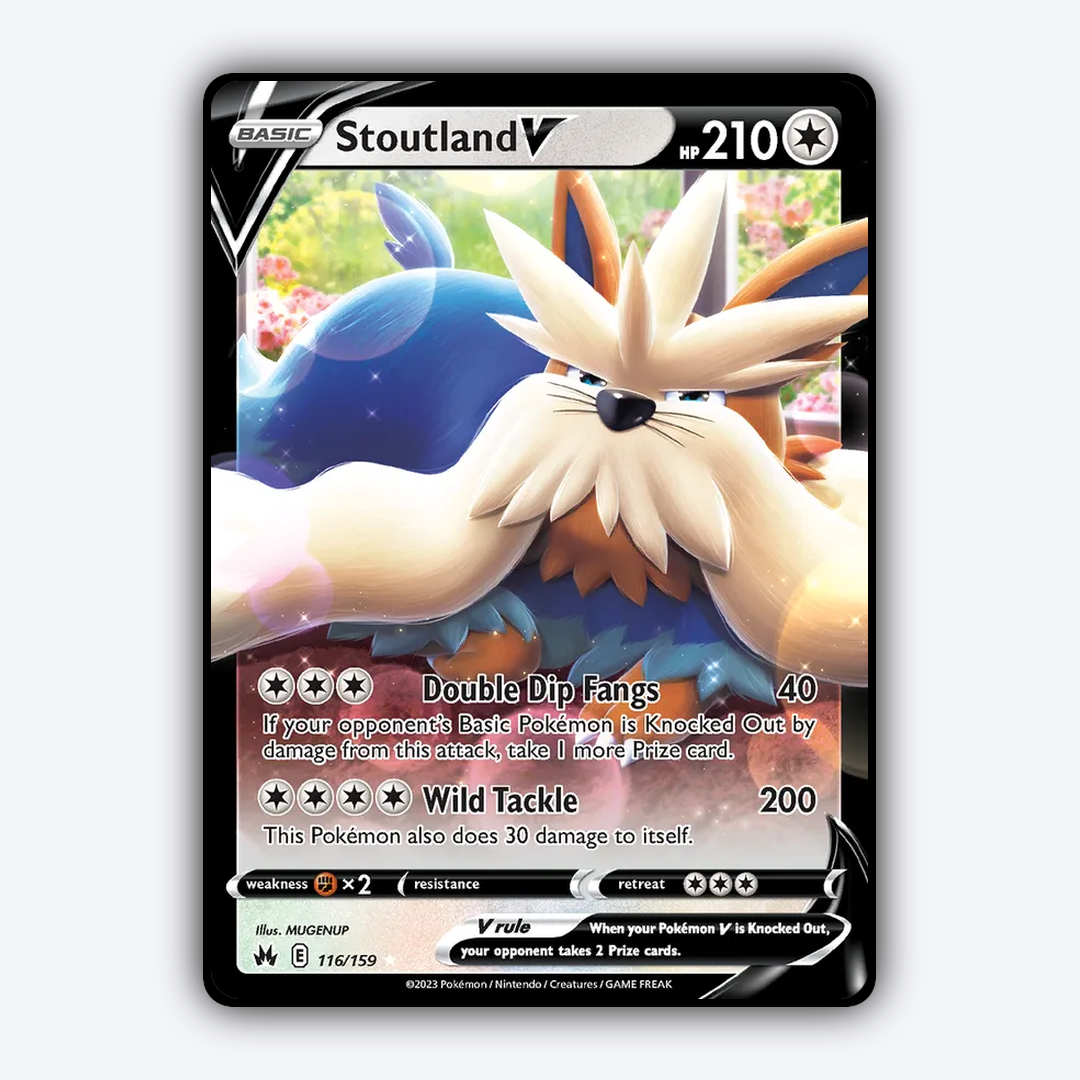 Stoutland V 116/159 - Crown Zenith Set - Card Rug