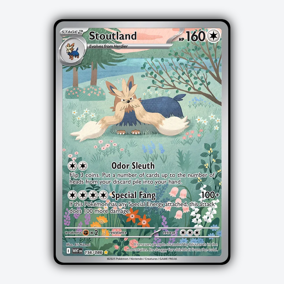 Stoutland #156 - White Flare Set - Card Rug