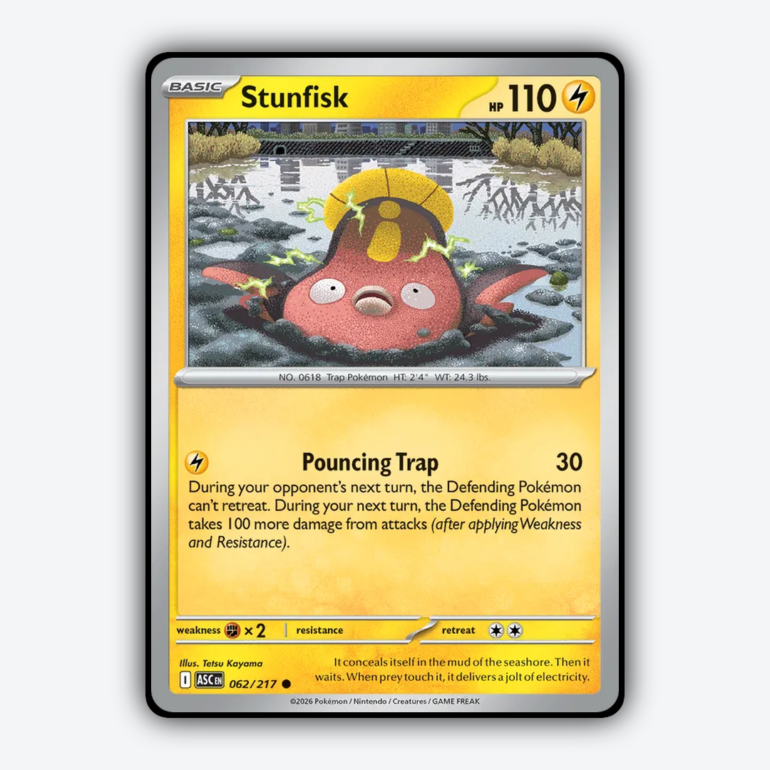 Stunfisk 062/217 - Ascended Heroes Set - Card Rug