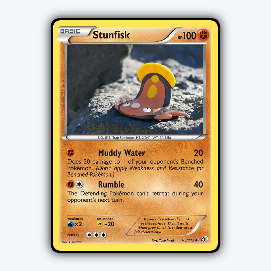 Stunfisk 083/113 - Legendary Treasures Set - Card Rug
