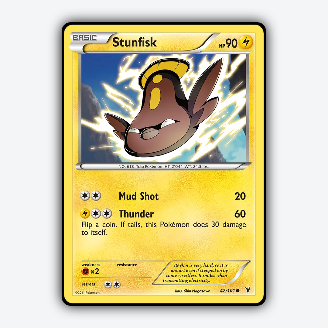 Stunfisk 042/101 - Noble Victories Set - Card Rug