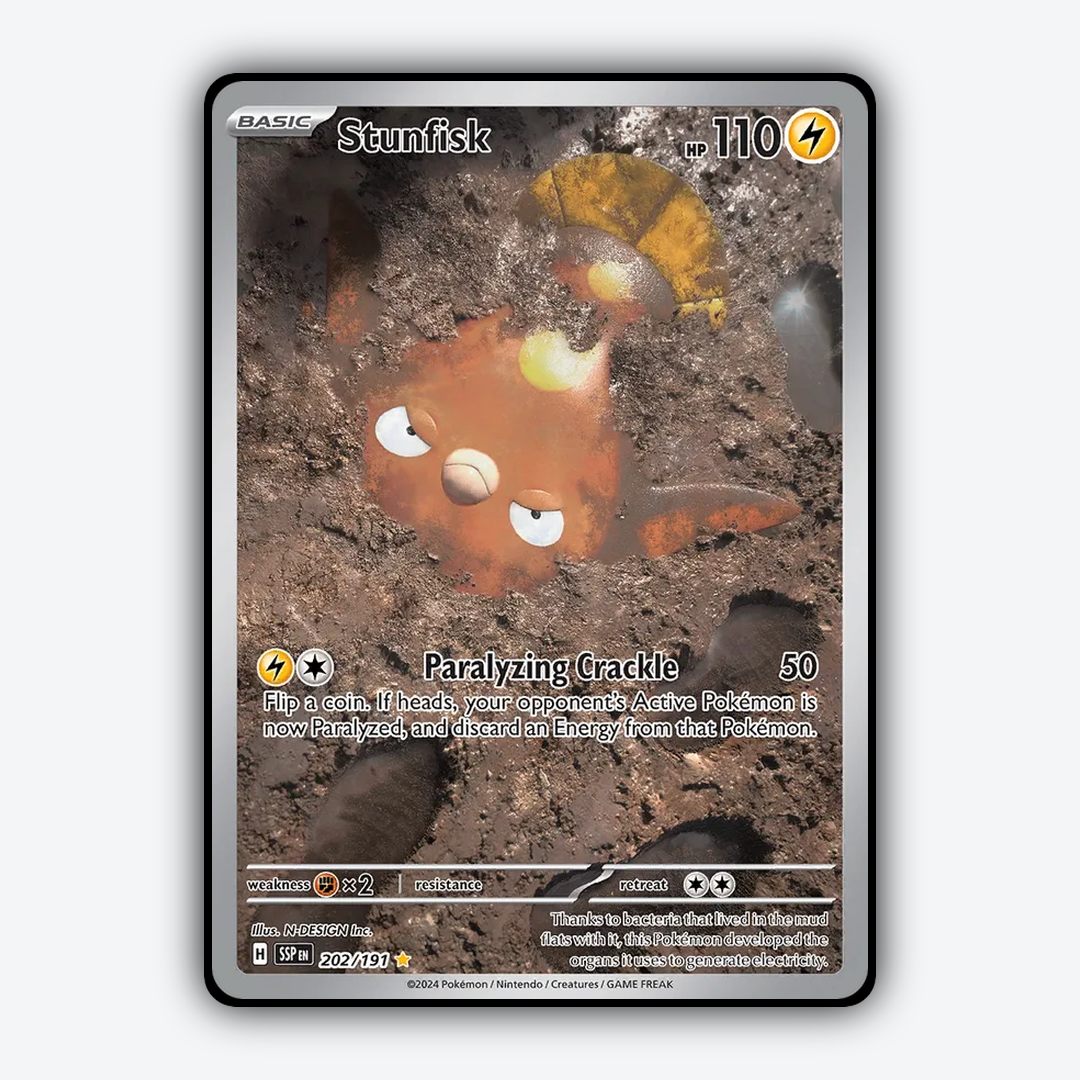 Stunfisk #202 - Surging Sparks Set - Card Rug