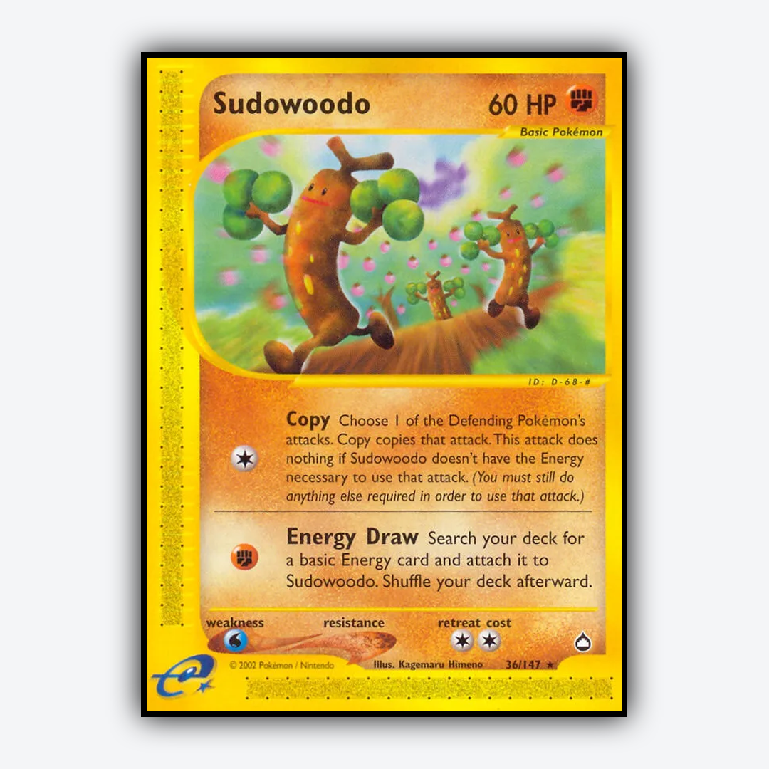 Sudowoodo 036/147 - Aquapolis Set - Card Rug