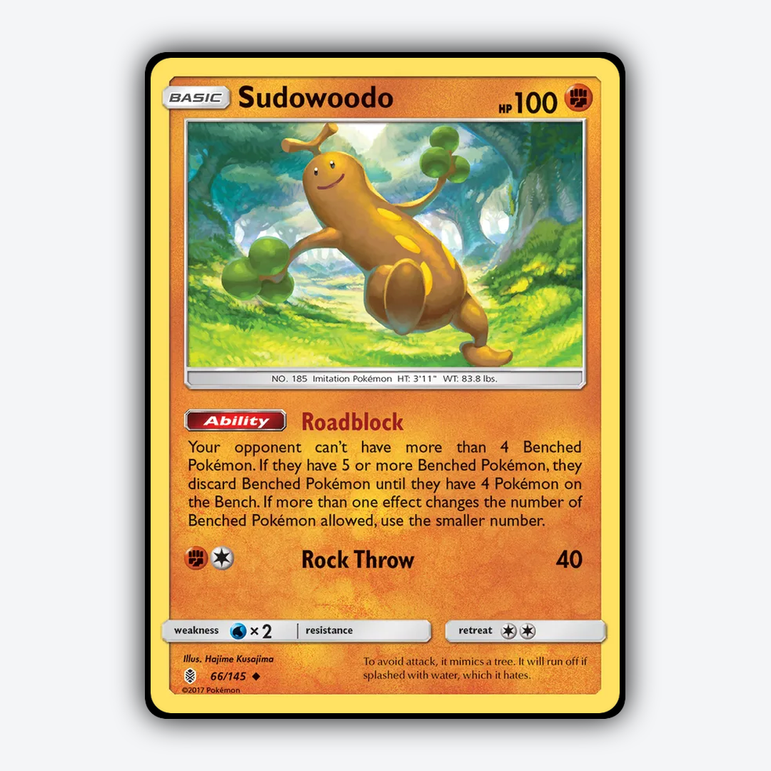 Sudowoodo 066/145 - Guardians Rising Set - Card Rug
