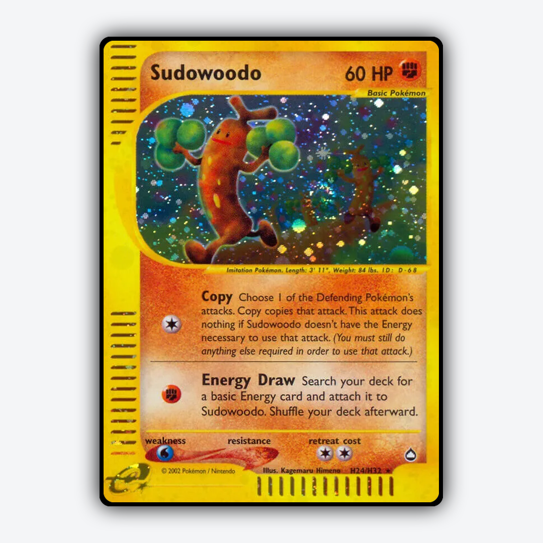 Sudowoodo H024/147 - H024/147 Aquapolis Set - Card Rug