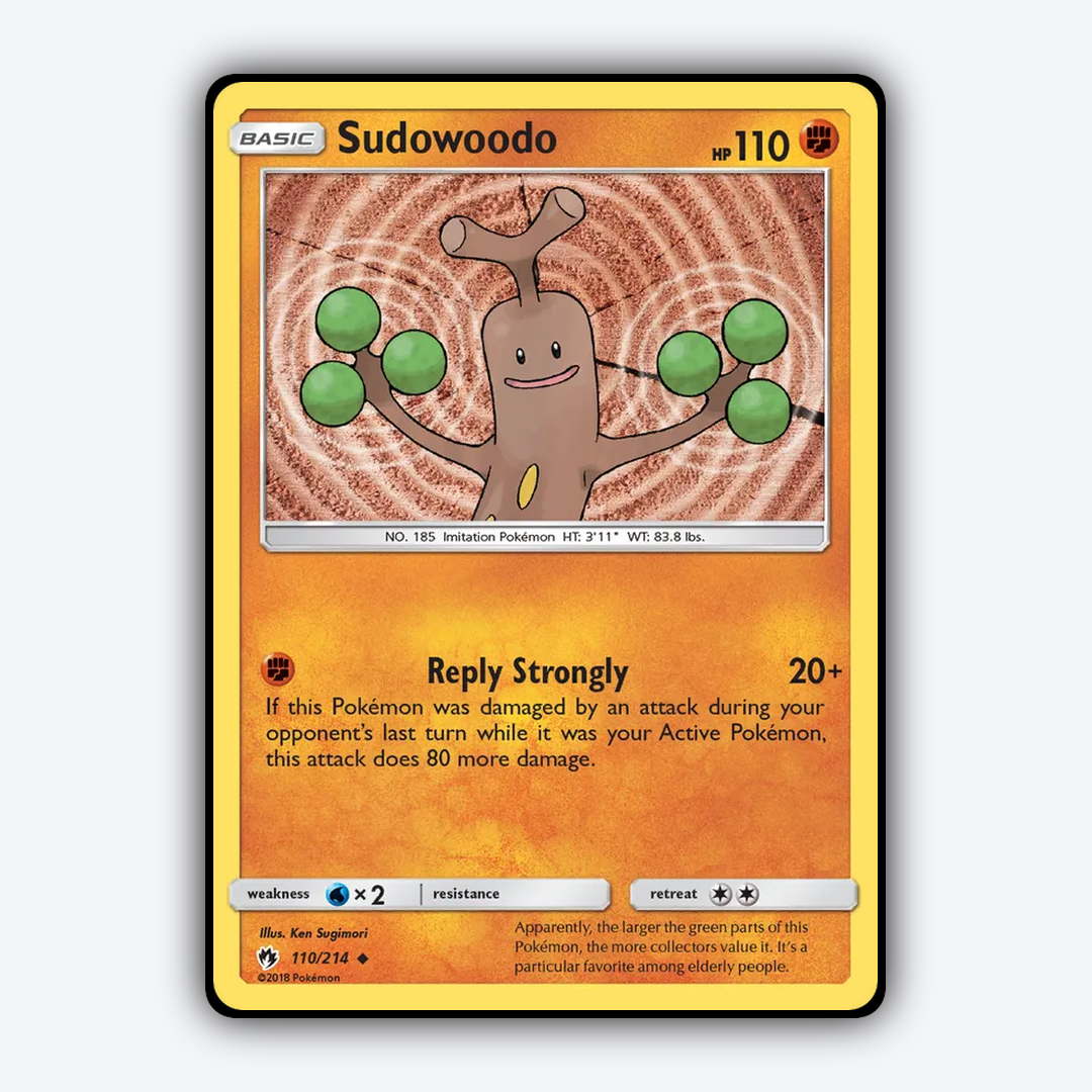 Sudowoodo 110/214 - Lost Thunder Set - Card Rug
