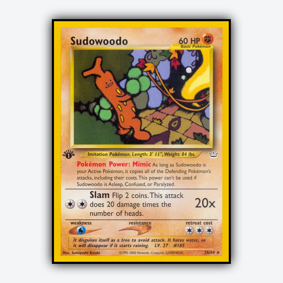 Sudowoodo 026/64 - Neo Revelation Set - Card Rug