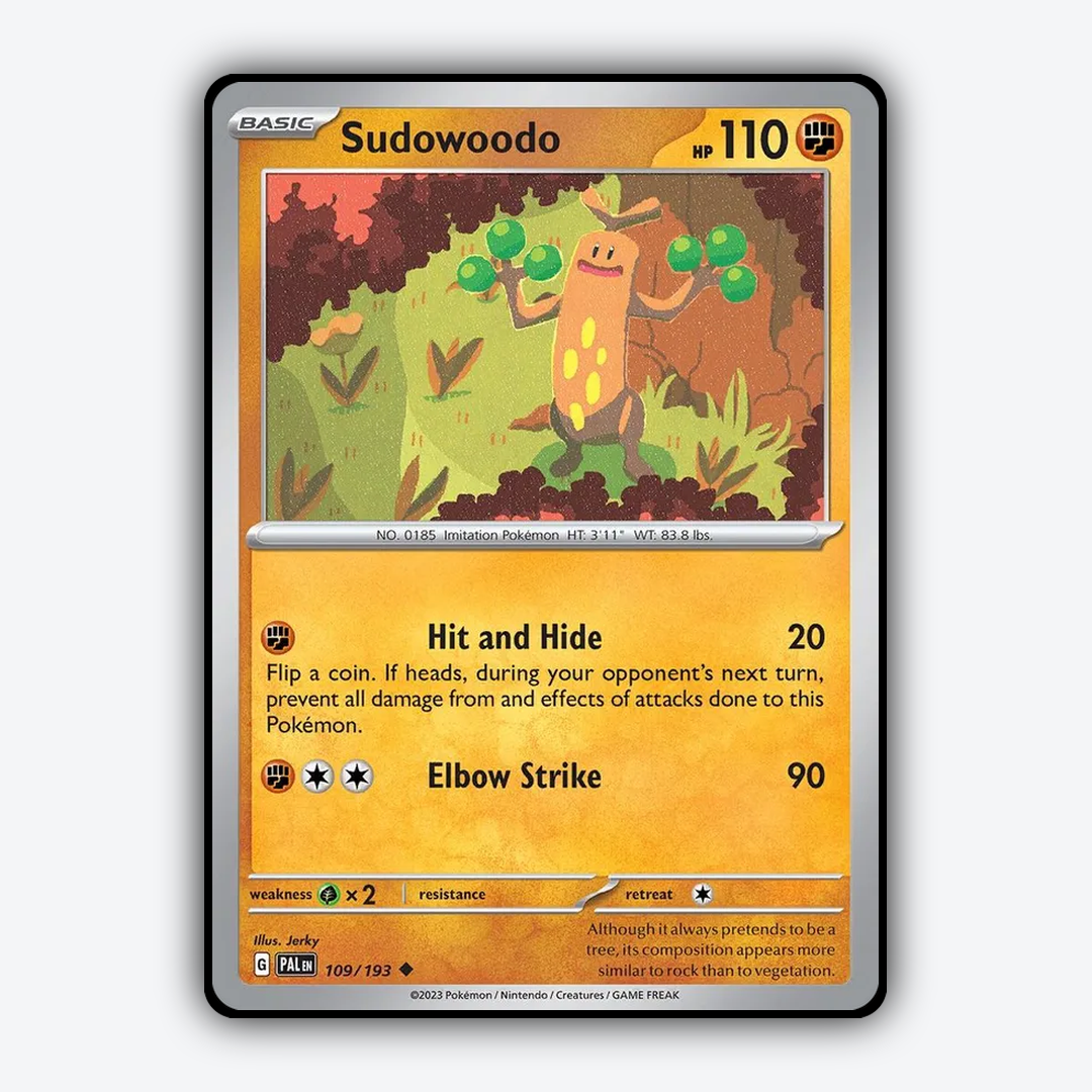 Sudowoodo 109/193 - Paldea Evolved Set - Card Rug