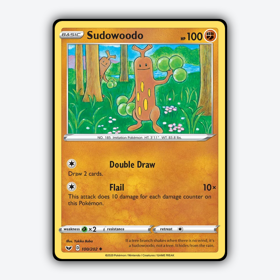 Sudowoodo 100/202 - Sword & Shield Set - Card Rug