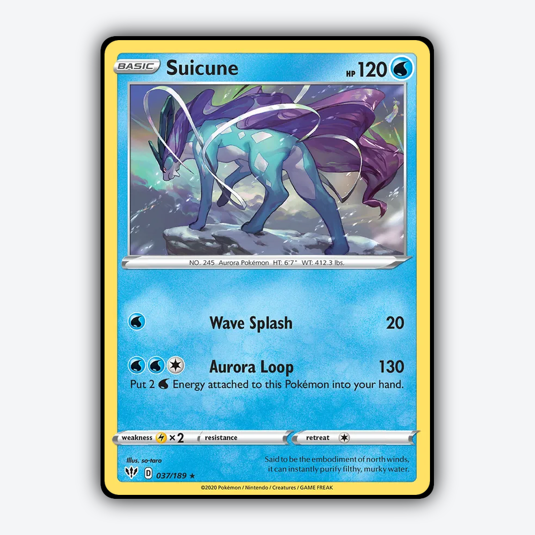 Suicune 037/189 - Darkness Ablaze Set - Card Rug