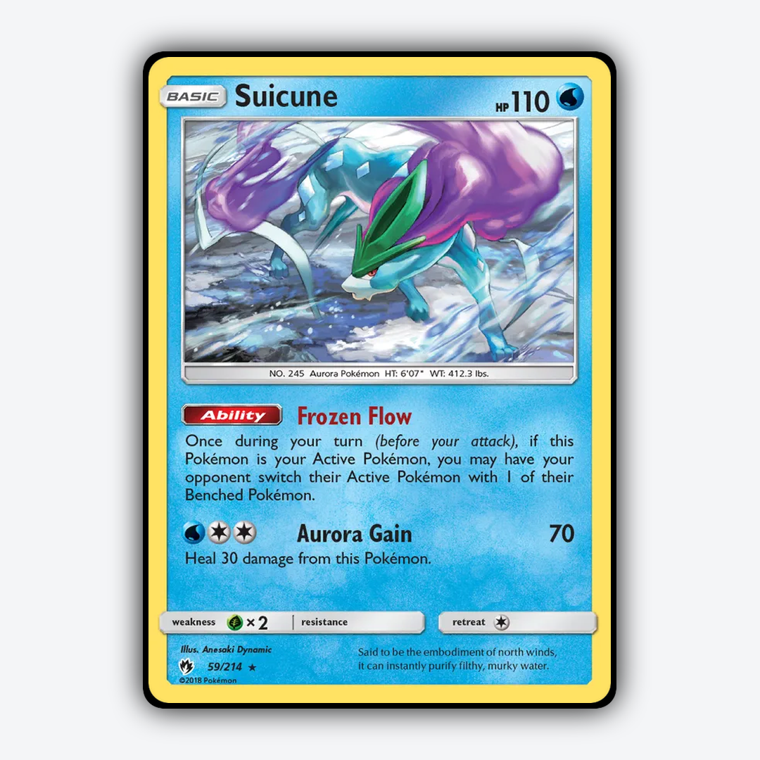 Suicune 059/214 - Lost Thunder Set - Card Rug