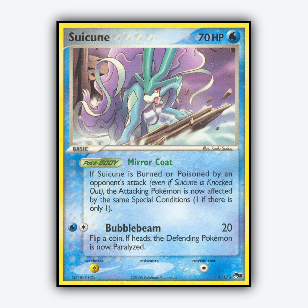 Suicune 004/17 - POP Series 2 Set - Card Rug
