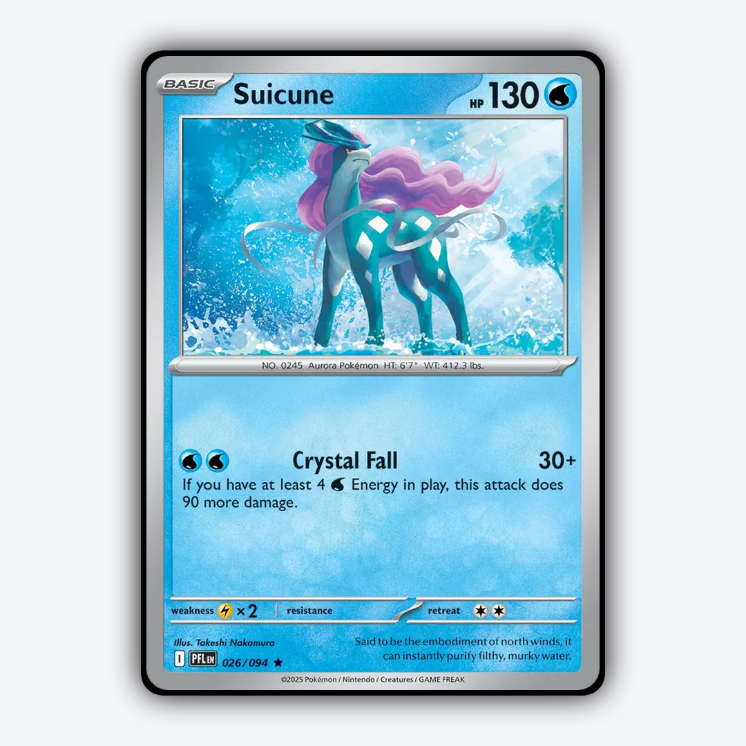 Suicune 026/094 - Phantasmal Flames Set - Card Rug