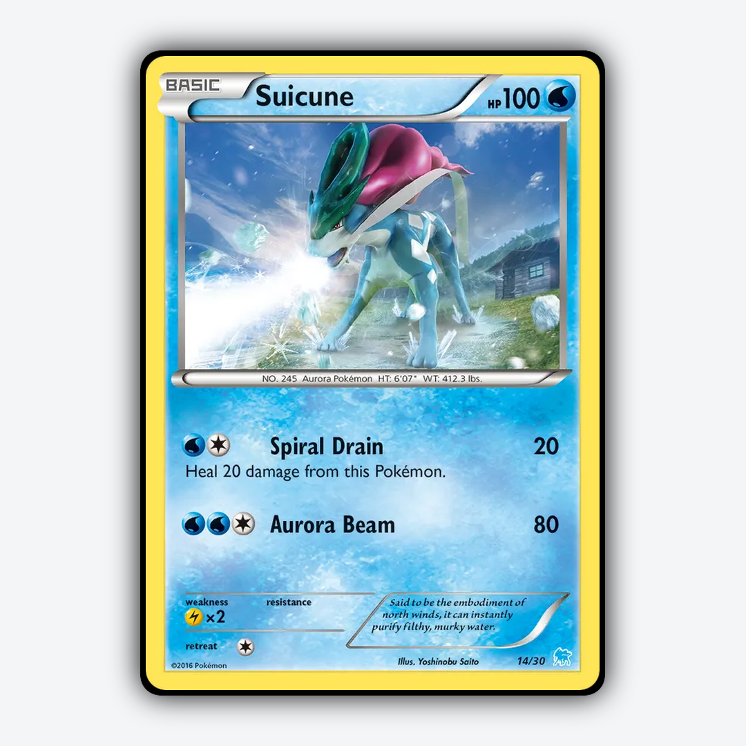 Suicune 014/30 - XY Trainer Kit Suicune Set - Card Rug