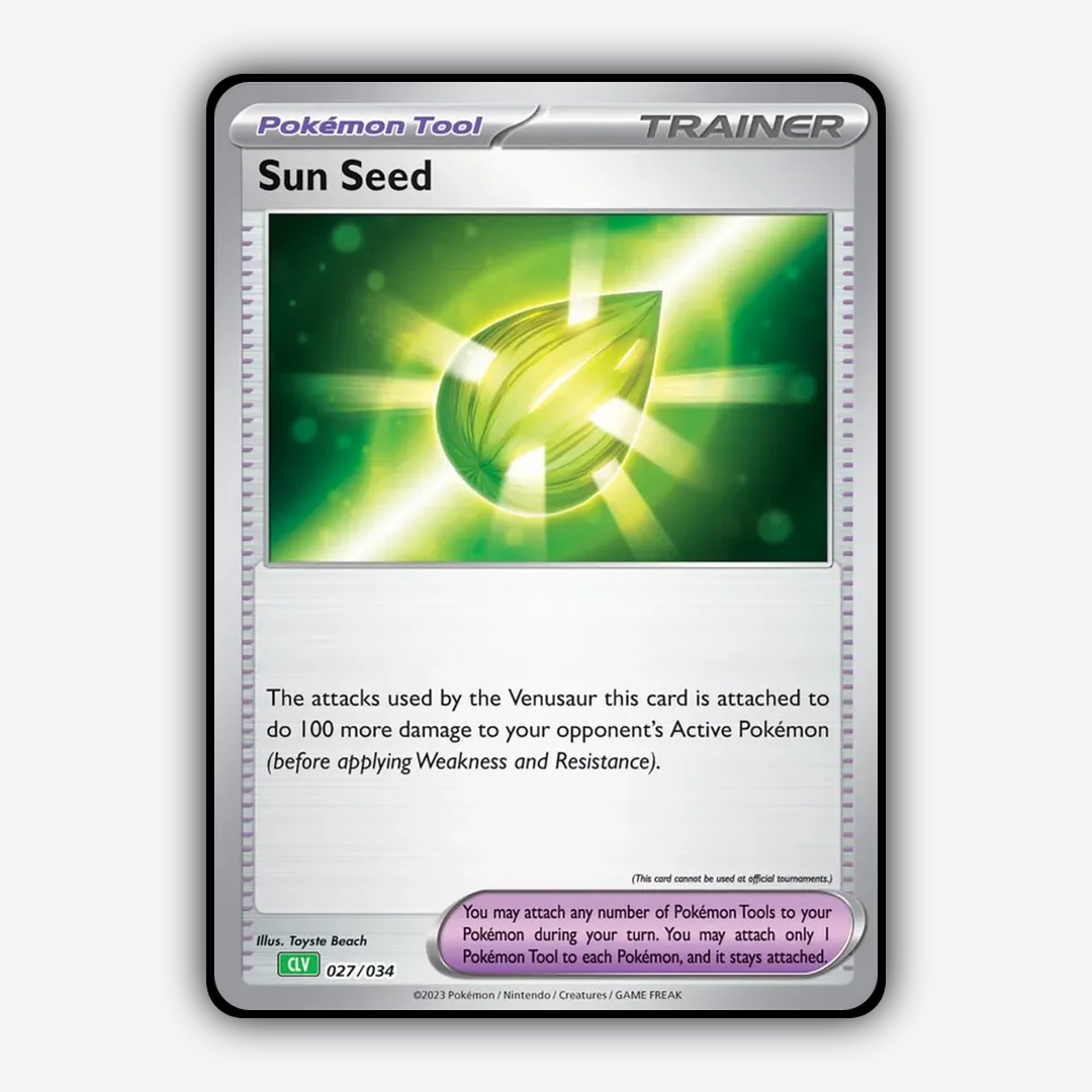 Sun Seed 027/034 - Pokémon TCG Classic - Venusaur Set - Card Rug