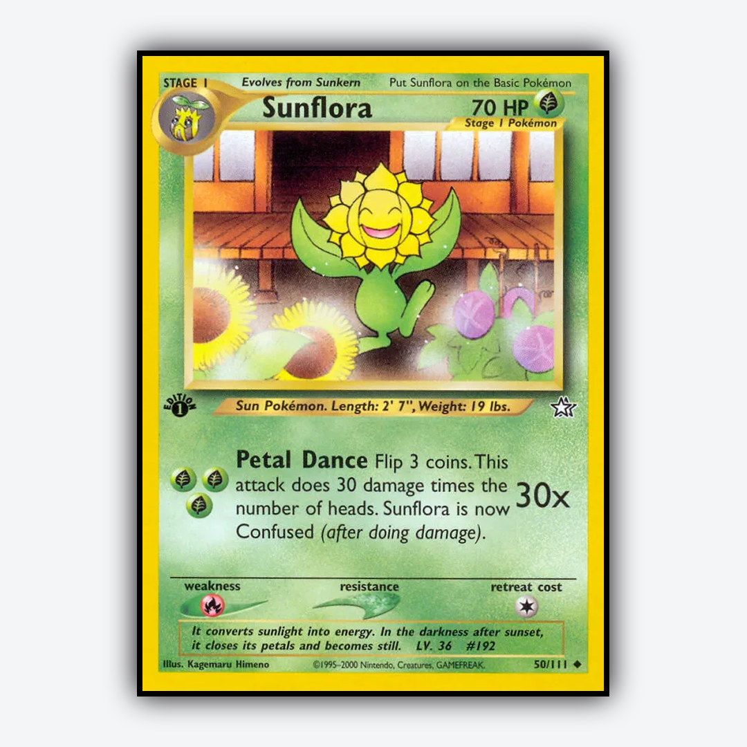 Sunflora 050/111 - Neo Genesis Set - Card Rug