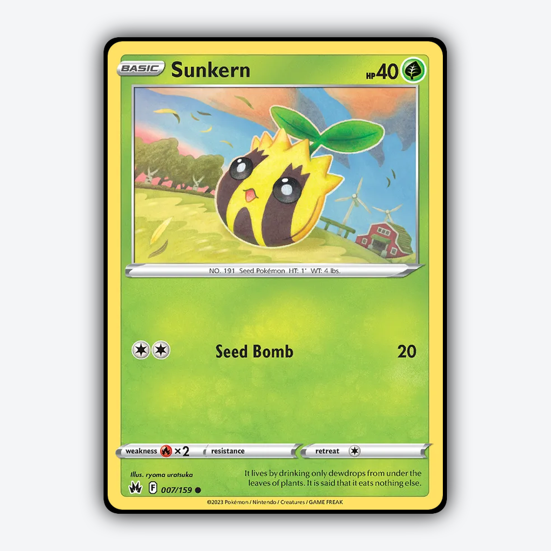 Sunkern 007/159 - Crown Zenith Set - Card Rug