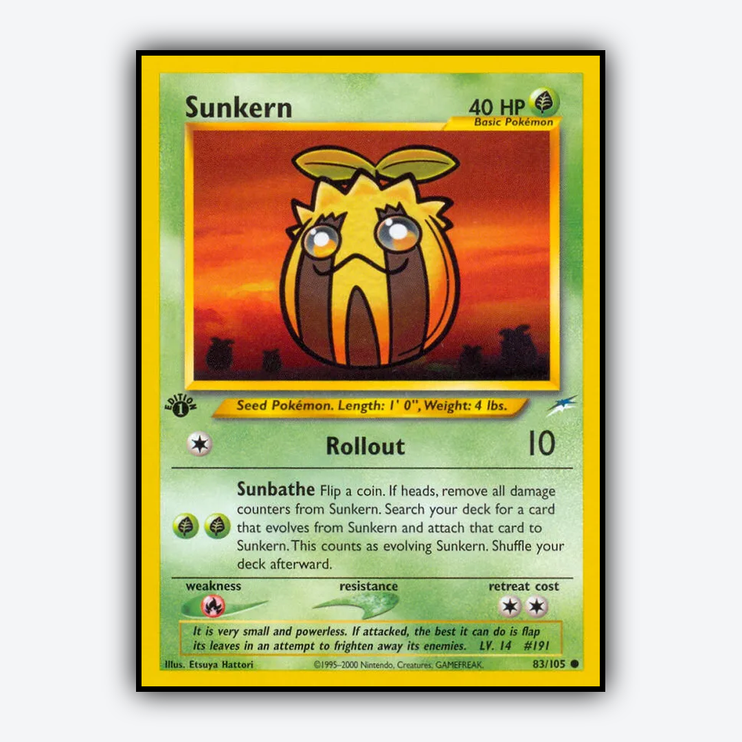 Sunkern 083/105 - Neo Destiny Set - Card Rug