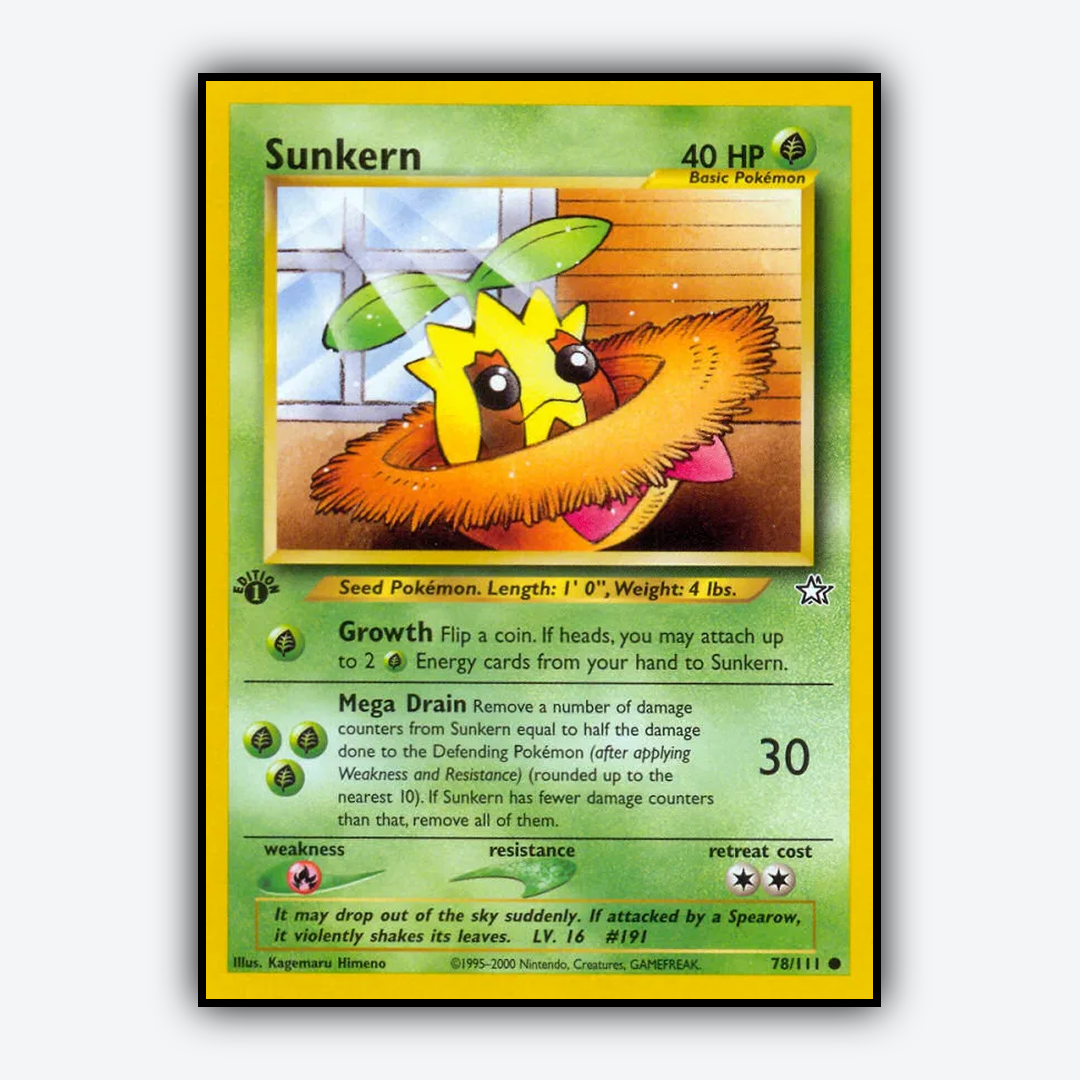 Sunkern 078/111 - Neo Genesis Set - Card Rug