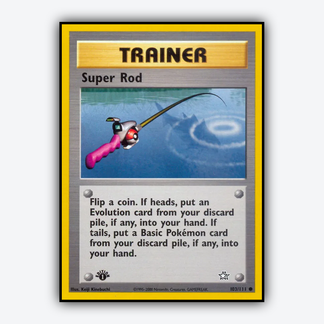 Super Rod 103/111 - Neo Genesis Set - Card Rug