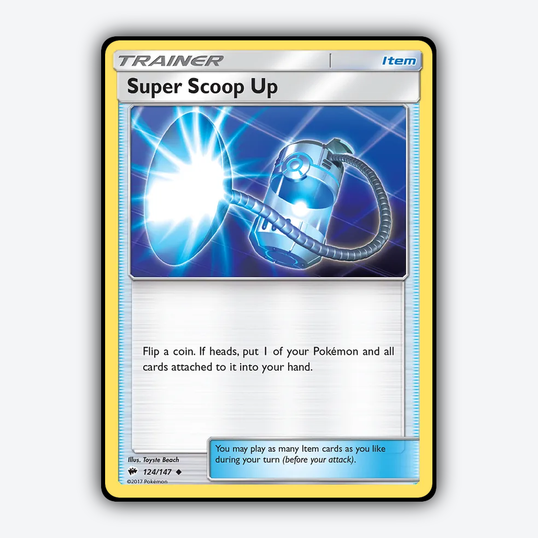 Super Scoop Up 124/147 - Burning Shadows Set - Card Rug